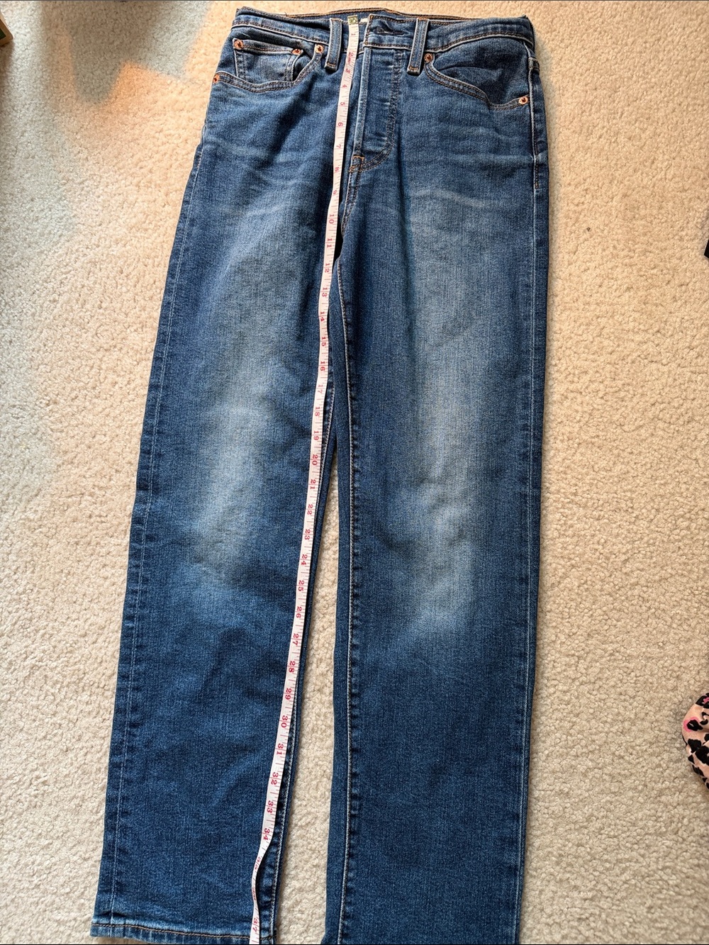 Levi's Wedgie Straight Jeans Blue Waist 27